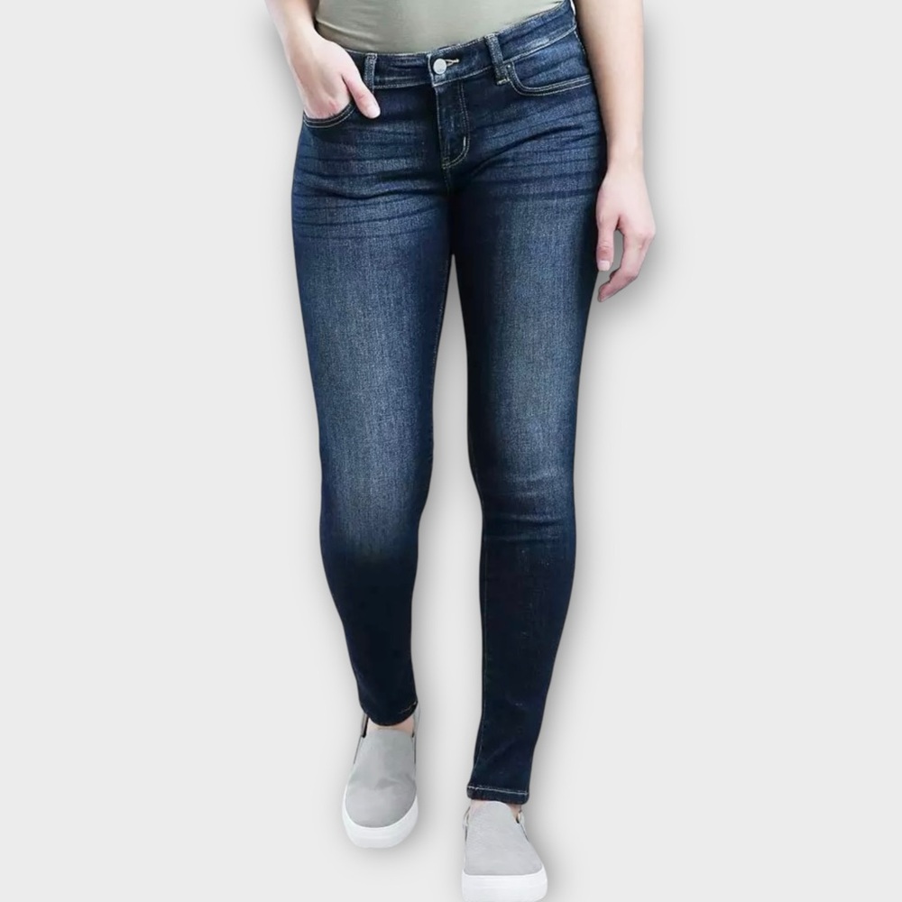 BKE Payton Mid-Rise Skinny Jeans 28 Dark Wash Stretch Full Length Style BKE607R